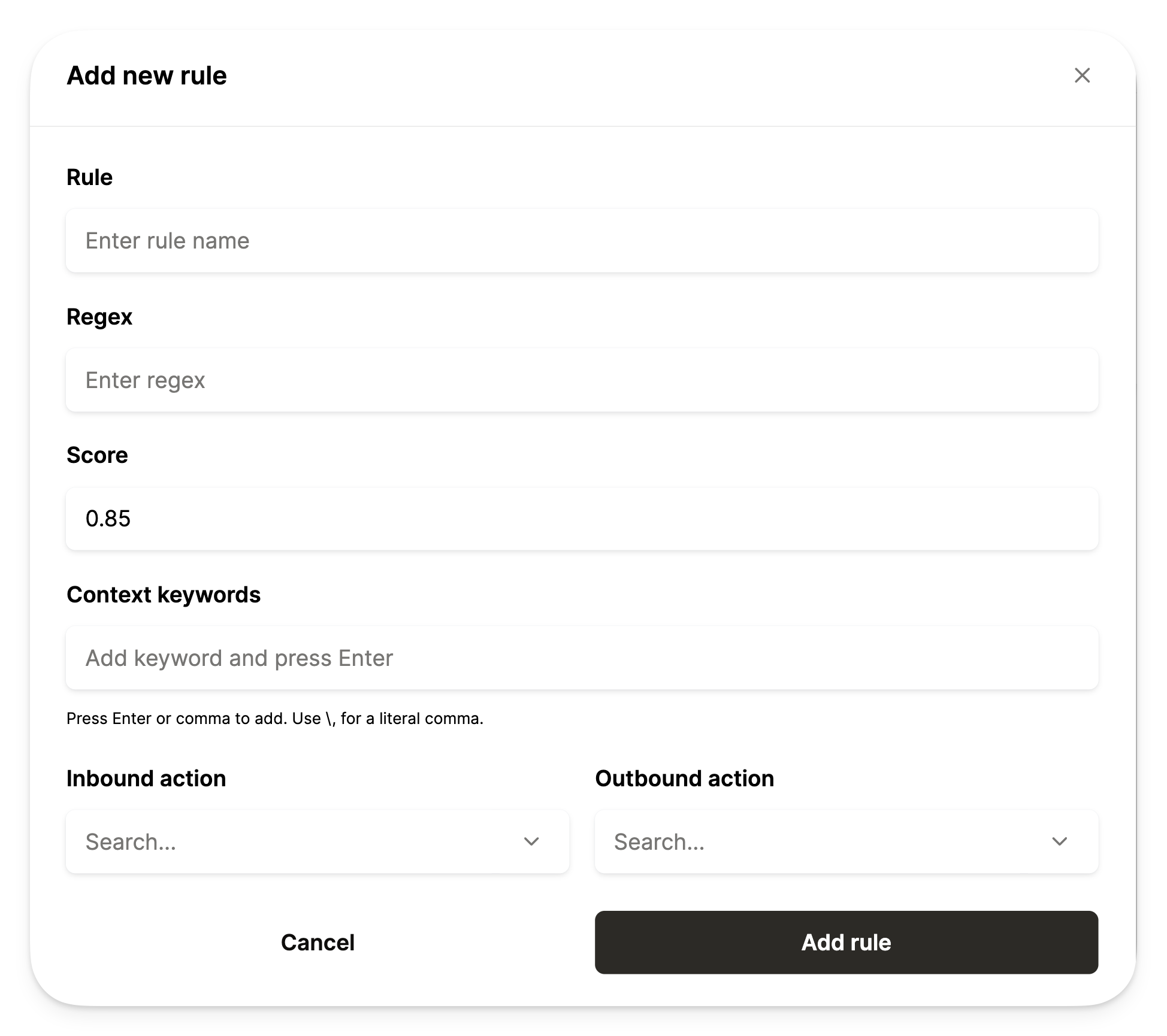 Custom Rules